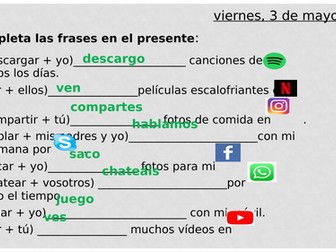 A-level Spanish lesson - Internet