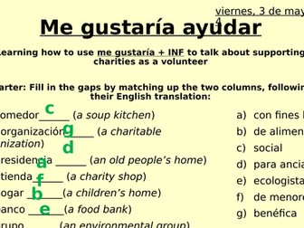 Spanish Lesson KS4 - voluntary work