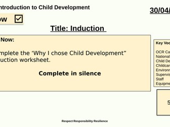 OCR Cambridge National - gentle introduction to course and Unit R058