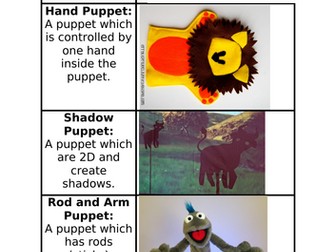 Puppet sorting activity