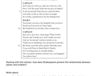 Romeo and Juliet Essay Planning