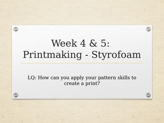 Pop Art Pattern Printmaking Styrofoam (with Instructions)