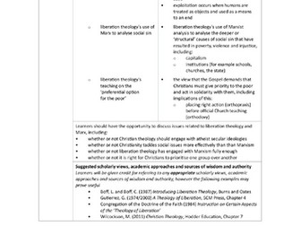 A LEVEL RS OCR, Liberation Theology + Marx