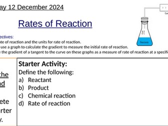 GCSE Chemistry: Rates of Reaction: Complete Lesson