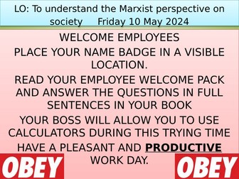 Theory and Methods - Marxism