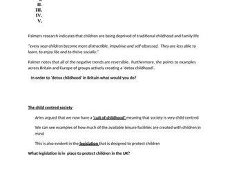 Families and Households - Childhood