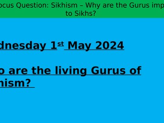 Sikhism - Gurus