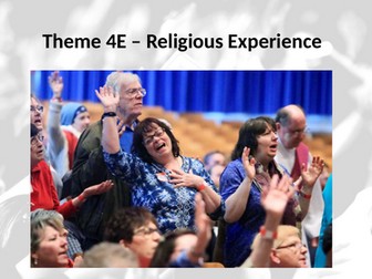 RS A Level Christianity EDUQAS Theme 4E: Religious Experience PPT