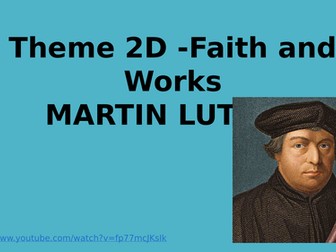 RS A Level Christianity EDUQAS Theme 2D: Martin Luther PPT