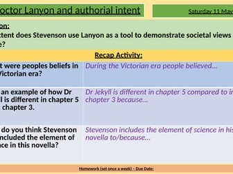 Jekyll and Hyde - Dr Lanyon
