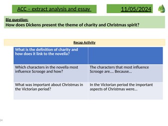 A Christmas Carol revision