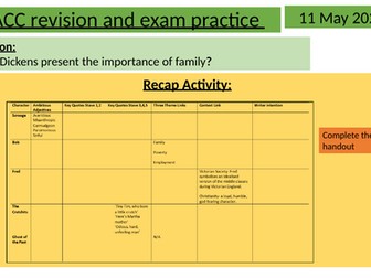 A Christmas Carol revision