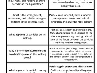 Topic 2 States of matter and mixtures flashcards Edexcel GCSE revision