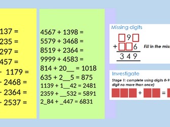 52 Year 4 Maths warm-ups