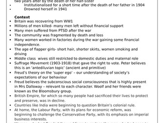 SHORT NOTES ON MRS DALLOWAY