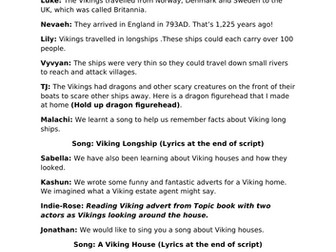 Year 3 Viking Assembly