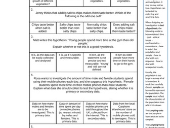 Designing investigations
