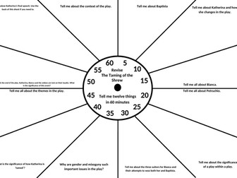 The Taming of the Shrew - Revision Clock