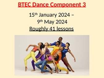 BTEC Dance Component 3 Ideas Log Lessons