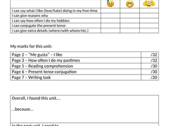 Spanish - beginners - pastimes - powerpoint and booklet