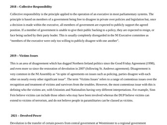 AS Politics: Examples of Q2 6-mark Answers NI Politics Paper CCEA