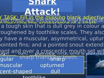 Descriptive Writing Shark attack