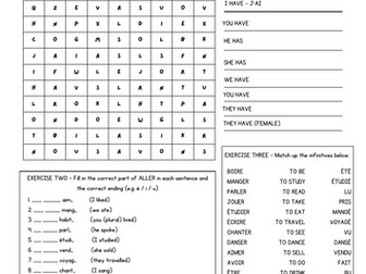The Perfect Tense (French) worksheet