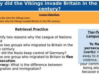 GCSE AQA Migration: Why did the Vikings target England?