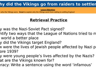 AQA GCSE Migration: Why did the Vikings go from raiders to settlers?