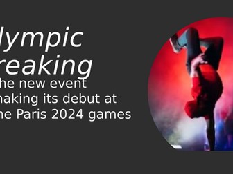 Paris Olympics 2024 New Event: Breaking