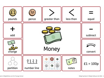 Year 3 money widget mat