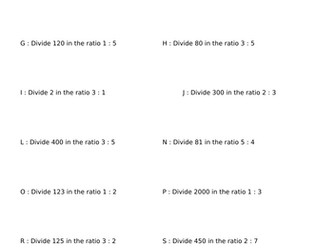 Dividing in a Ratio Puzzle