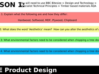 Product Design Revision