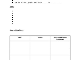 OCR A Level PE Olympics