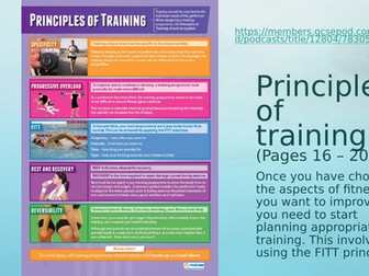 BTEC Tech Award - Sport (2022) Component 3 A2 - Training Principles