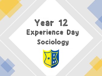 Sociology experience / induction / transition / bridging work year 11 into 12