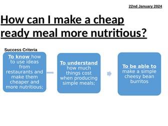 Costing and making burritos