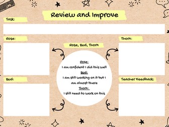 Review and Improve - posters and print-outs