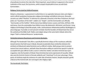 Themes and symbols in the Handmaids Tale