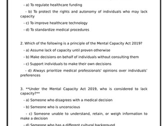 T level health A8 end of topic tests and worksheets