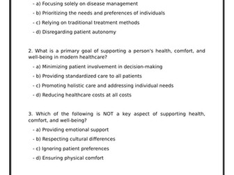 T level health A9 end of topic tests and worksheets