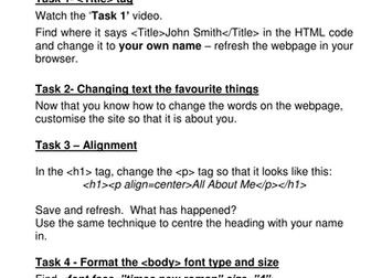 Introduction to HTML - 1 Lesson