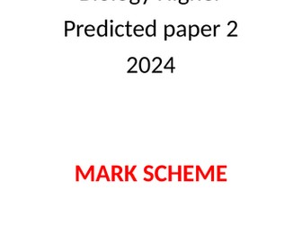 predicted paper 2024 Biology Higher Paper 2