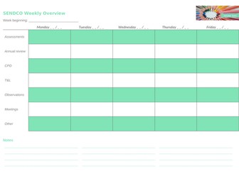 SENDCO Weekly Overview