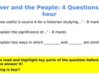 AQA Power and the People - "How to Answer..."