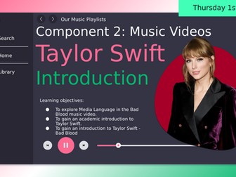 Taylor Swift - Media Language and Representation