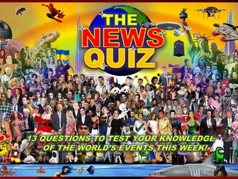 The News Quiz June 3rd - 10th 2024 Form Tutor Time Current Affairs