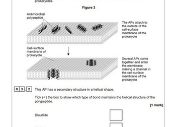 AQA A Level Biology Cell Structure and Function Question Paper + Mark Scheme