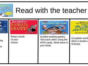 Guided reading timetable