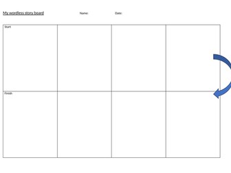 Wordless story storyboard